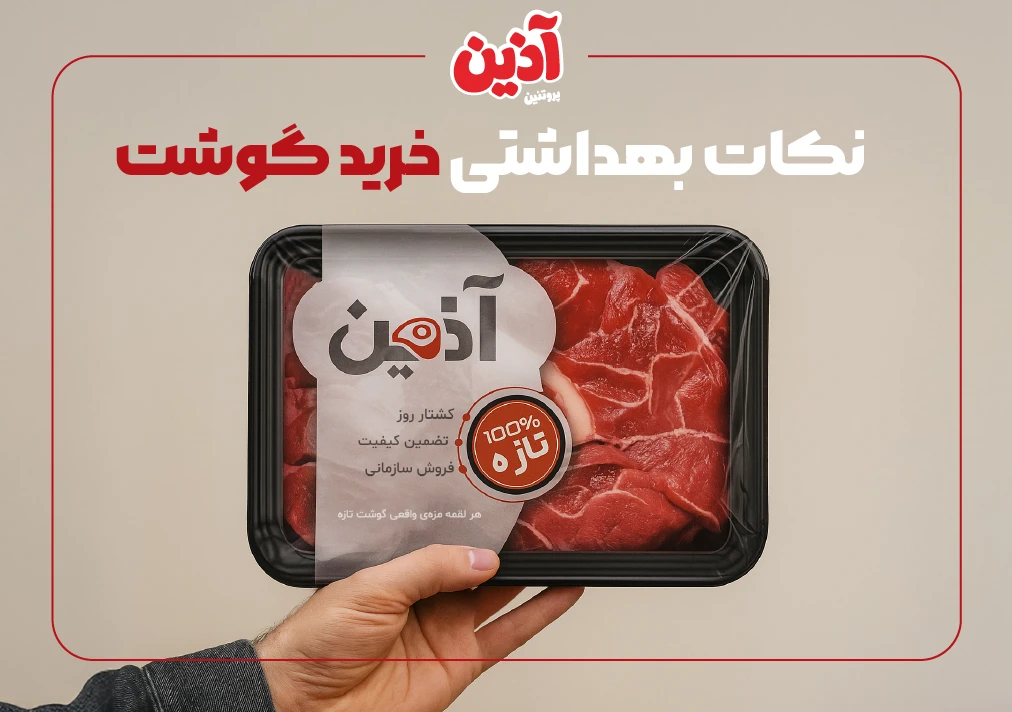 نکات بهداشتی خرید گوشت | آذین پروتئین